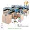 Melamine board beauty salon 4 person workstation