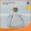 High quality glass cosmetic bottle with cork lid