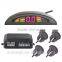 LED display Parking Sensor alarmed by Bi-Bi voice or humamn voice