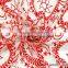 Popular Items For Geometric Fabric Red Milk Silk Geometric Patterns Blockbuster Lace Embroidery High-grade Fabrics