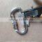 Classic Stainless Steel Oval Carabiner With Snap Hook For Climbing Use