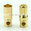 8.0mm 24k gold connector banana plug and socket