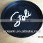 full color printing anti-slip finish plastic round serving tray