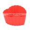 heart shape muffin silicone baking cups