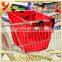 Large Capacity Foldable Cart Trolley Supermarket Green Eco-friendly Shopping Bag Square Pocket Reusable Foldable Handle Bag