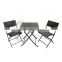 Foldable PE Rattan Chair Set of Garden Furniture