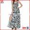 Swell Tropic Waves V-dipped Neckline Maxi Dress Fashion Long Dress 2016