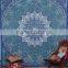 Blue Indian Cotton Wall Hanging Tapestry Home Decor Beach Throw Mandala Tapestry Indian Tapestry Wholesaler bohemian Tapestry