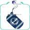 Customized logo canvas makeup cosmetic zipper pouch with wrist strap