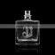 Food grade square 750ml sand blasted glass vodka fancy bottles