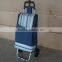 600D Polyester Folding Shopping Trolley/Mini Wheeled Market Trolley Bag/Folding Shopping Trolley Bag