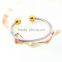 Newest screw cuff bracelet with screw plain stainless steel bangle