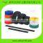 Continuous Length Black Hook and Loop Ties Wrap Rolls