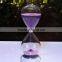 clear beautiful hourglass glass sand timer