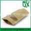 New products on china market dried food grade stand up kraft paper bag with clear window