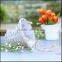 grey wash woodchip basket with rope handle