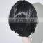 Students Short Black Wig With Two Braid N340