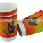 7oz customize single wall disposable hot drink paper plastic drinking cup with handle