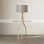 2017 hotel decorative wooden tripod floor lamp 3 legs with linen shade good for inn decor high end tripod standing lamp