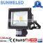 Ajustable time sense 30W LED Floodlight with PIR sensor 10w 20w 30w 50w 70w 100w with CE IES IP65