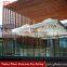 Wooden grain profile ceiling suspended aluminum ceiling