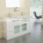 PVC cabinet, Glass door Bath vanity, free standing MDF bathroom floor vanity