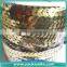different colors different size bobbin packing sequin chain