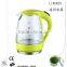 Electric clear glass kettle