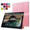 Folding standing leather case for 10.2 inch tablet flip case for Google Pixel C protective smart case
