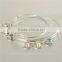 Fashion Jewelry Silver Bangle Lucky Love Happy Charm Bangle