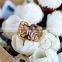 Rose gold plated stainless steel hollow round ring fashion women ring wedding jewelry 6210034