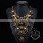 high quality vintage rhinestone chunky statement necklace tin alloy fashion women pendant necklace 6390066