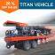 TITAN 2 axle 3 axles 20ft 40ft Bogie suspension semi flatbed trailer for sale