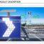 Aluminum high way portable solar power led flashing traffic sign