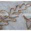 Wholesale new design beads embroidery organza lace fabric 2016