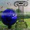 Hand Blown Glass Ball With Metal Stand,garden Globe, Large Plating Solid Color Ball
