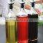 Clear Lucency Glass oil vinegar bottle square with press lid