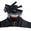 Hot Sale PU Anime Mask With Zipper Black Tokyo Ghoul Cosplay