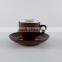 Best Selling Bulk Products Cup Ceramic Black Coffee Mugs and Saucers