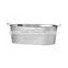 Galvanized Beverage Tub | Galvanized Oval Metal Ice Bucket