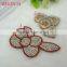 Cheap stock latest custom flower pattern bright crystal shoes upper for ladies shoes decoration