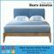 China Supplier Upholstered Fabric Padded Queen Size Bed Frame with Storage on Sale