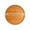 Round plates and tableware use natural bamboo tray fruit serving tray