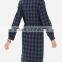 women's plaid shirt dress with drawstring waist