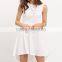 Bandage Party Dress Princess Women White Skater Elegant Asymmetric Hem Flare Dress Summer Dresses