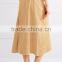 Wholesale Women Apparel Beige-color Cotton-poplin Wrap Midi Skirt(DQE0385SK)