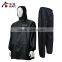 Personal Protective Euqipment Black Refelective Raincoat
