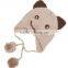 winter earflaps polar fleece kids hat