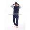Fashion onesie jumpsuit with hood for men adult fleece jumpsuits