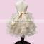 Hot Selling Kids Frock Fancy Party Dresses For Girls Children Flower Wedding Baby Girl Tiered Dress